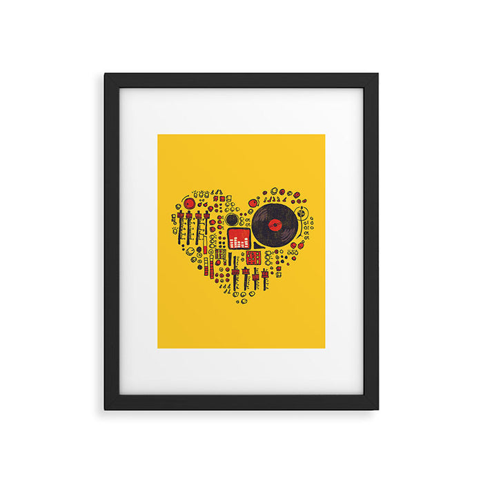 Music in every heartbeat Framed Art Print Gallery Image 1