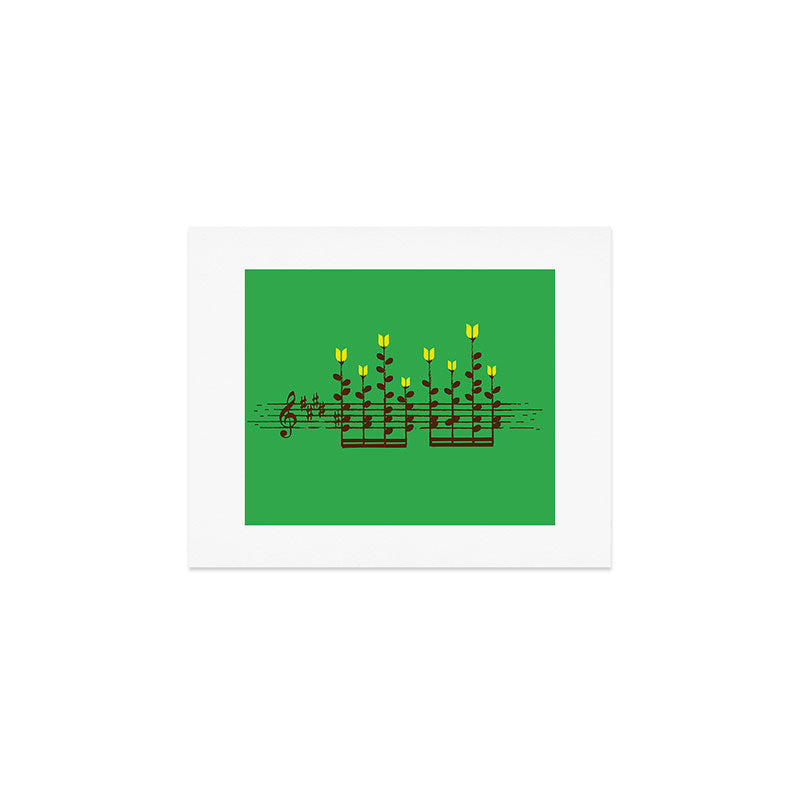 Music notes garden Art Print Gallery Image 1