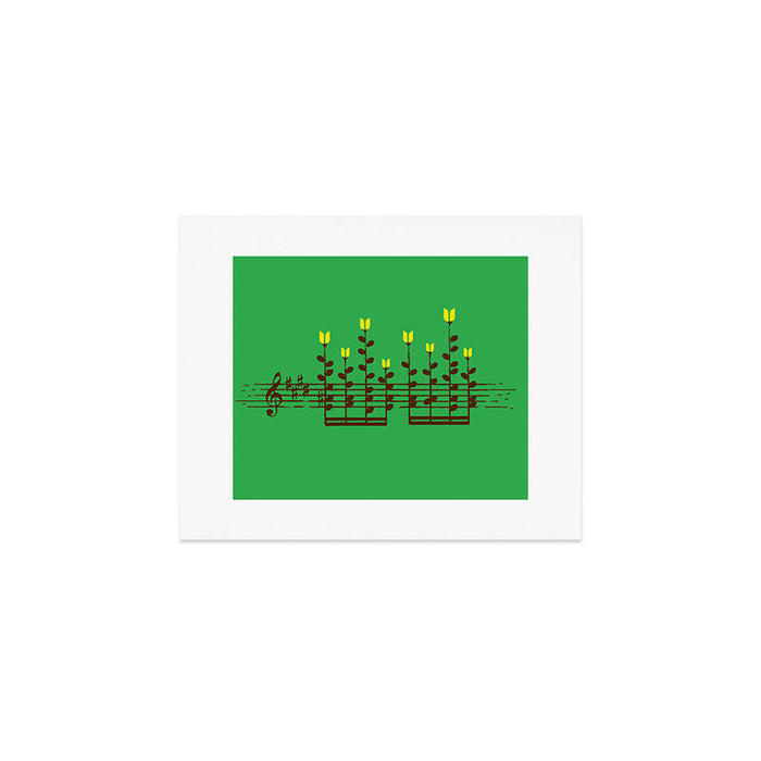 Music notes garden Art Print Gallery Image 1