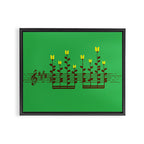 Music notes garden Framed Canvas Print Gallery Image 12