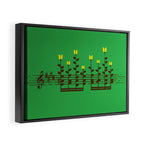 Music notes garden Framed Canvas Print Gallery Image 2