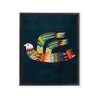 Native Bird Framed Canvas Print Gallery Image 6