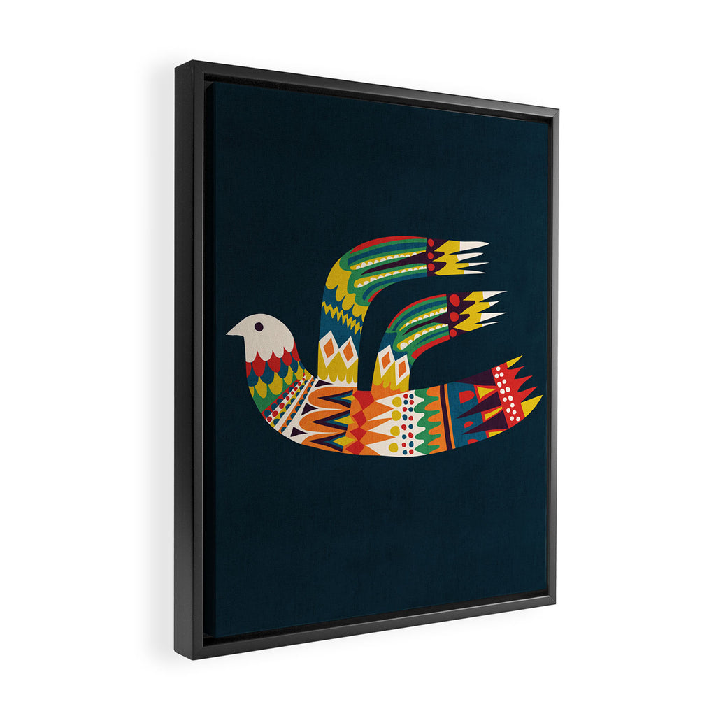 Native Bird Framed Canvas Print Gallery Image 2