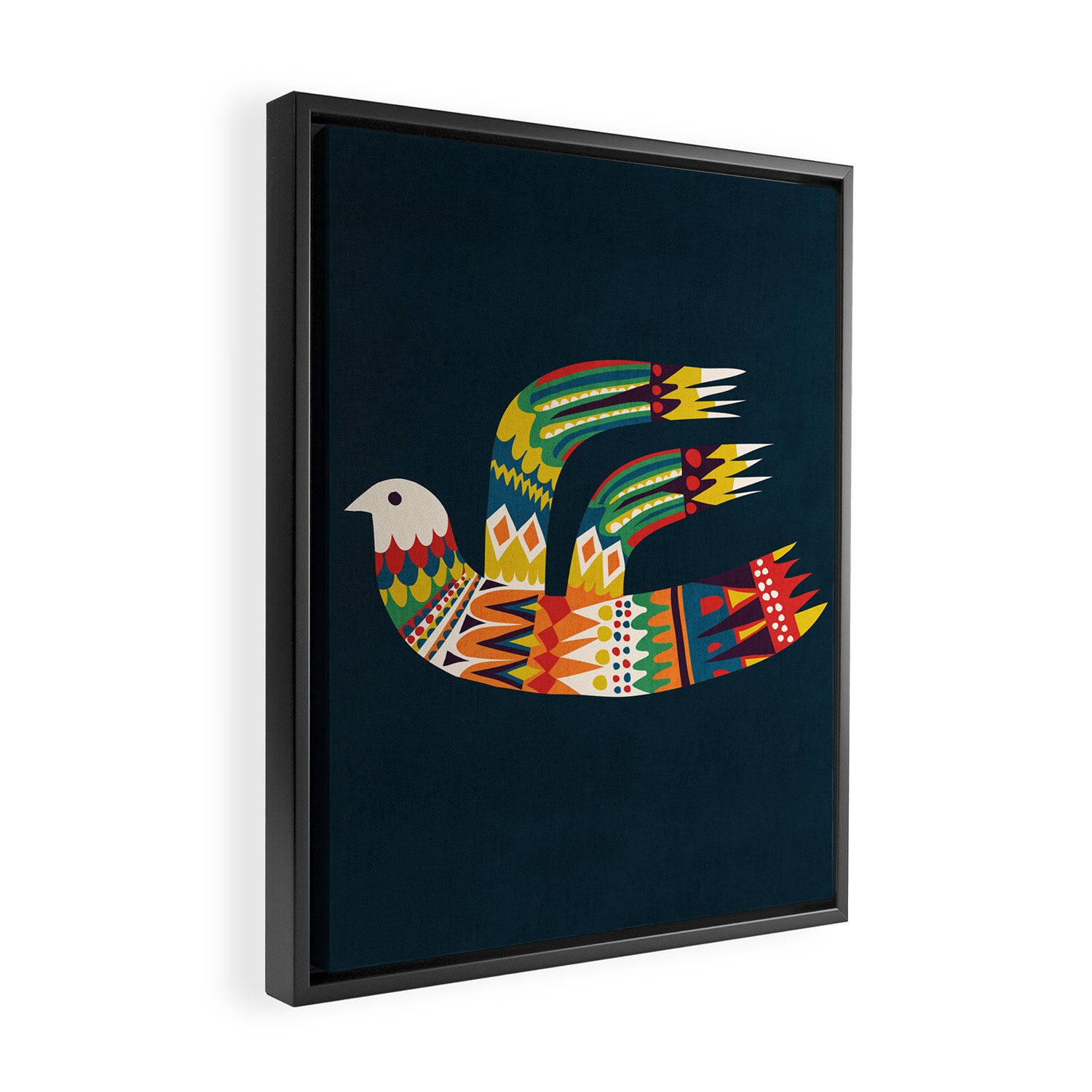 Native Bird Framed Canvas Print Gallery Image 2