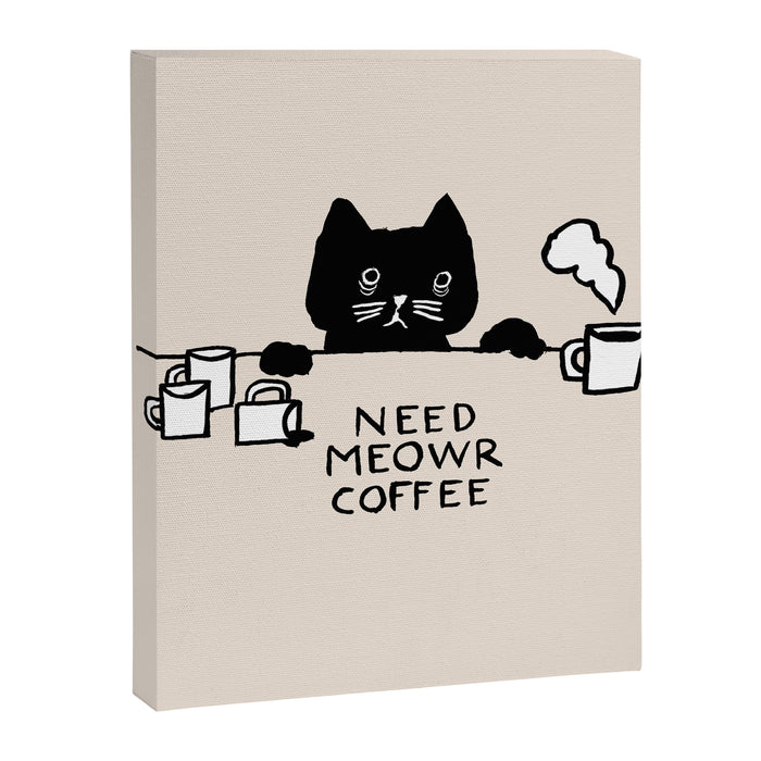 Need meowr coffee Canvas Print Gallery Image 1