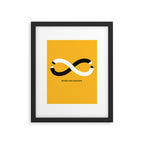 Never stop creating (the infinity pencil) Framed Art Print Gallery Image 5
