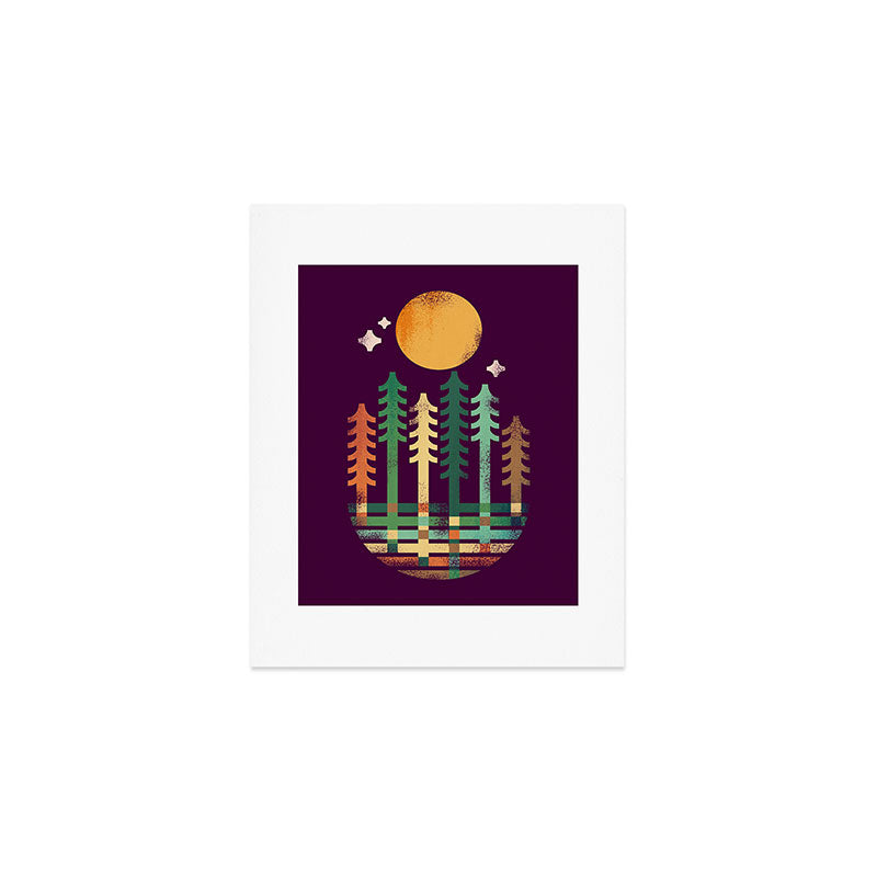 Night in the wood Art Print Gallery Image 1