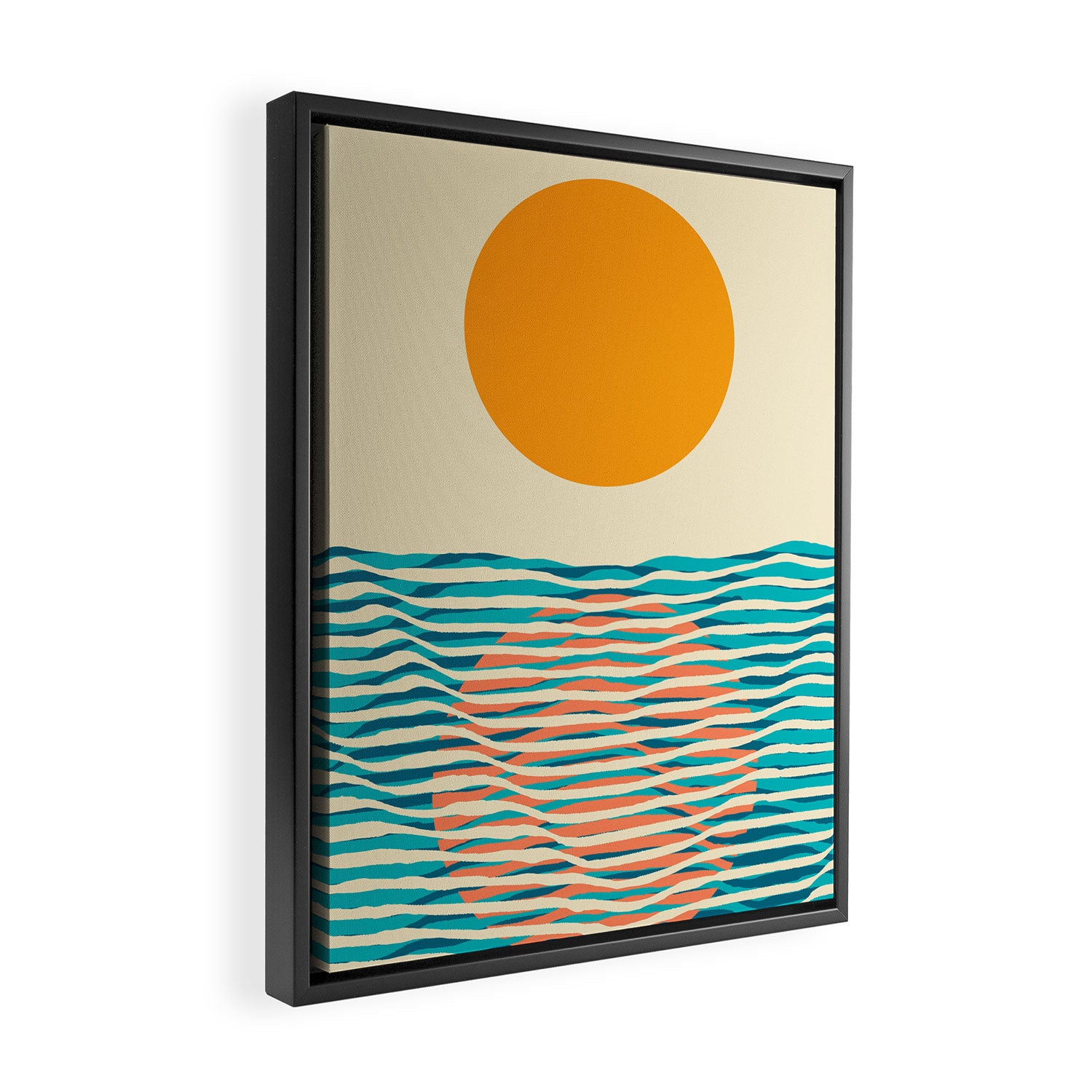 Ocean current Framed Canvas Print Gallery Image 2