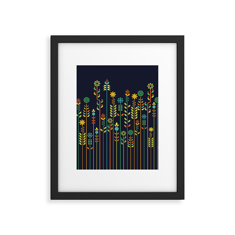 Overgrown flowers Framed Art Print Gallery Image 5