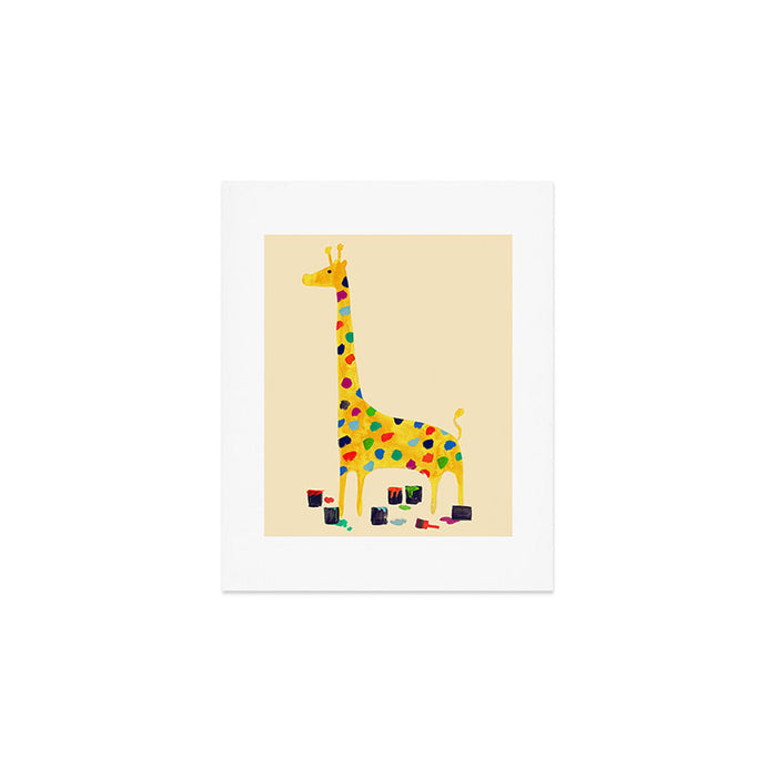 Paint by number giraffe Art Print Gallery Image 1