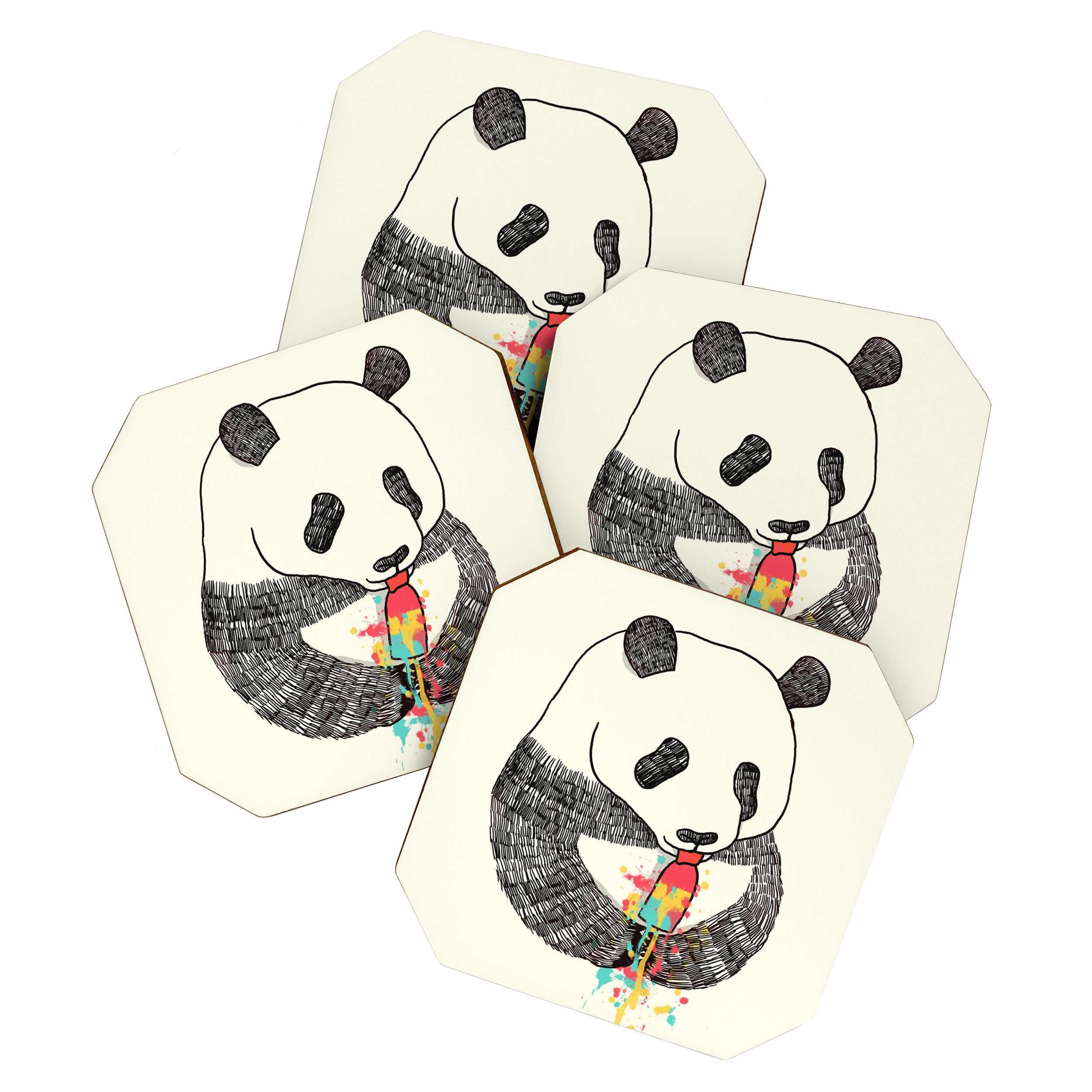 Panda Loves Ice Cream Coaster Gallery Image 1