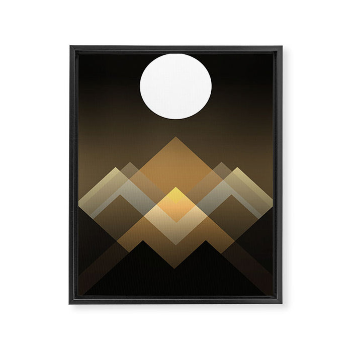 Path between hills Framed Canvas Print Gallery Image 1