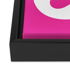 Peace and Love (pink edition) Framed Canvas Print Gallery Image 3