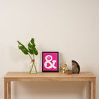Peace and Love (pink edition) Framed Canvas Print Gallery Image 4