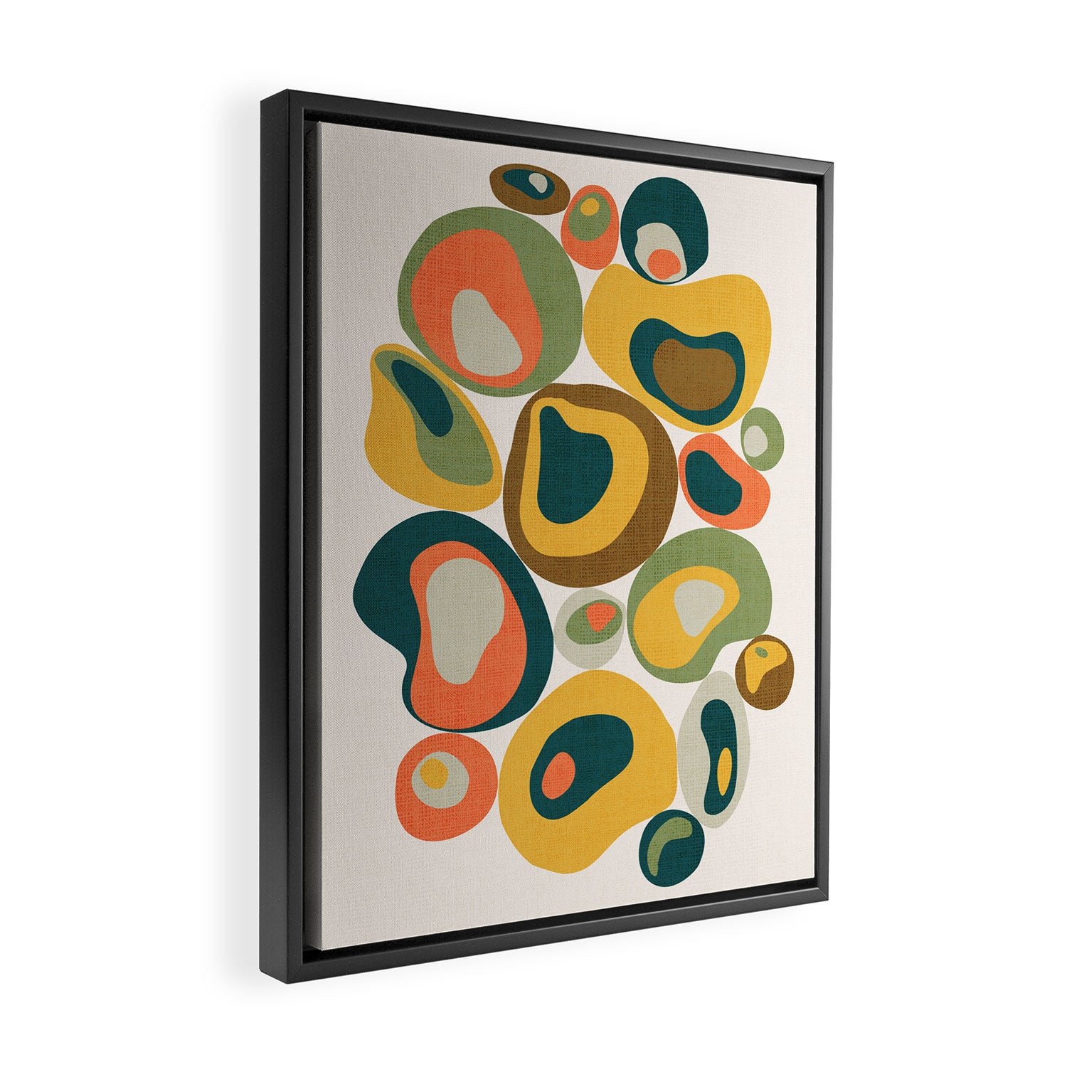 Pebbles Framed Canvas Print Gallery Image 2
