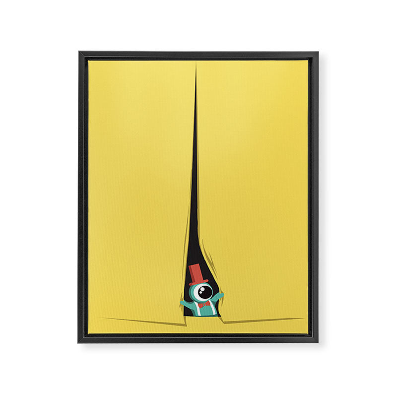 Peek show! Framed Canvas Print Gallery Image 6