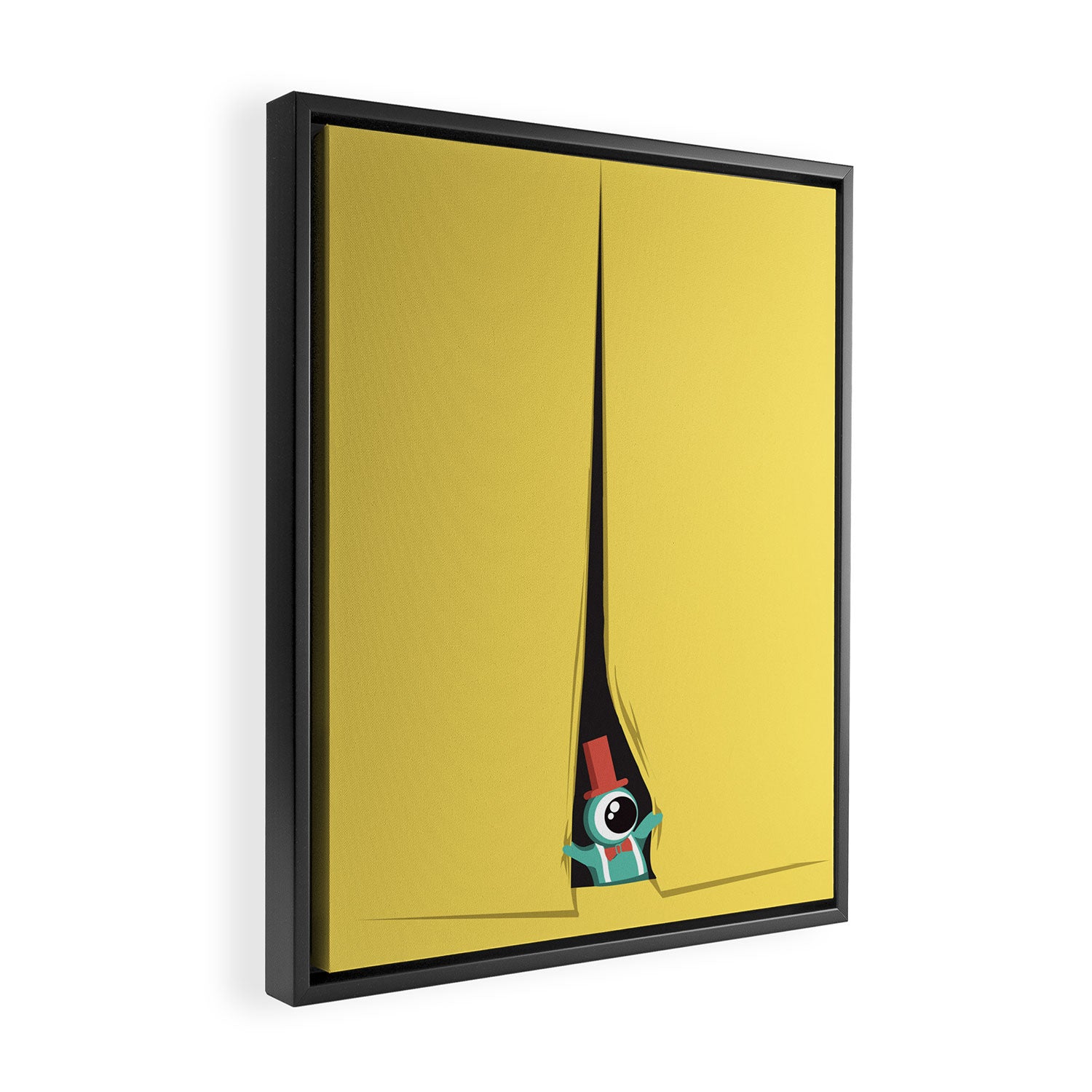 Peek show! Framed Canvas Print Gallery Image 2