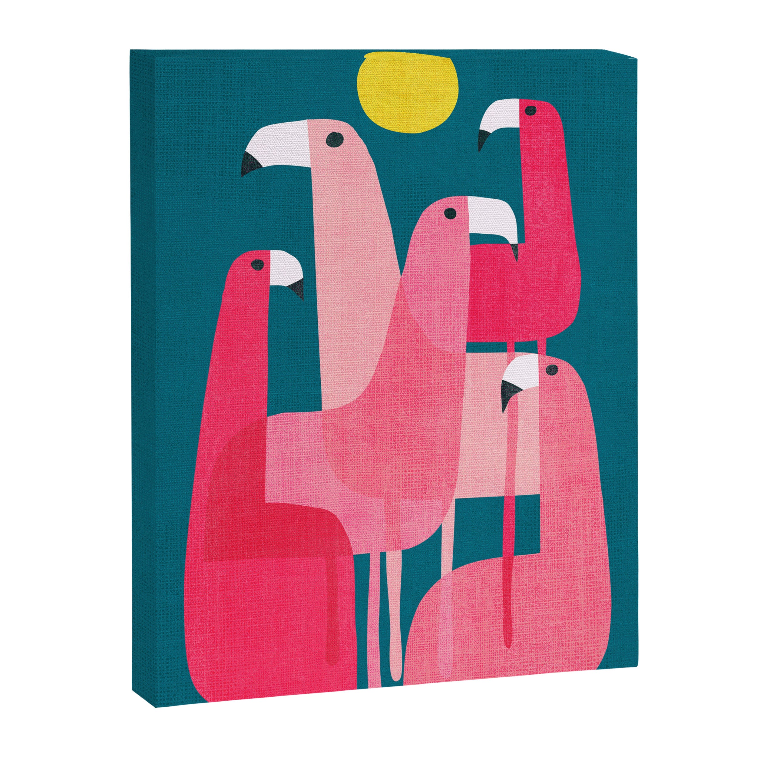 Pink flamingoes Canvas Print Gallery Image 6