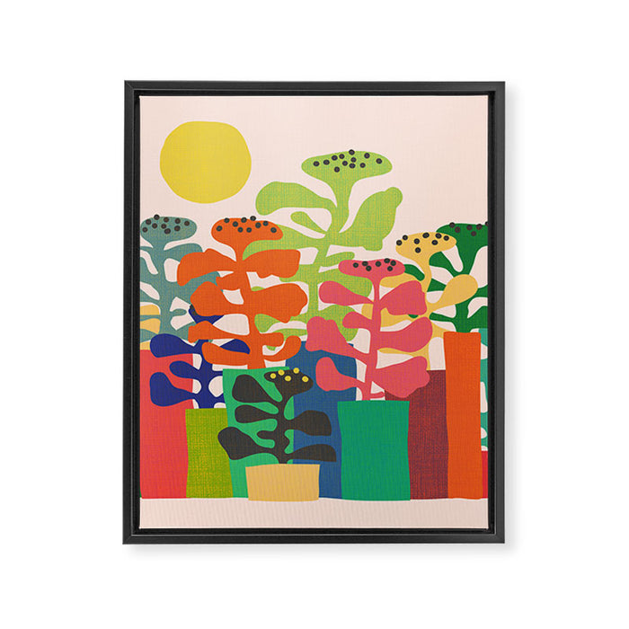 Plants market Framed Canvas Print Gallery Image 1