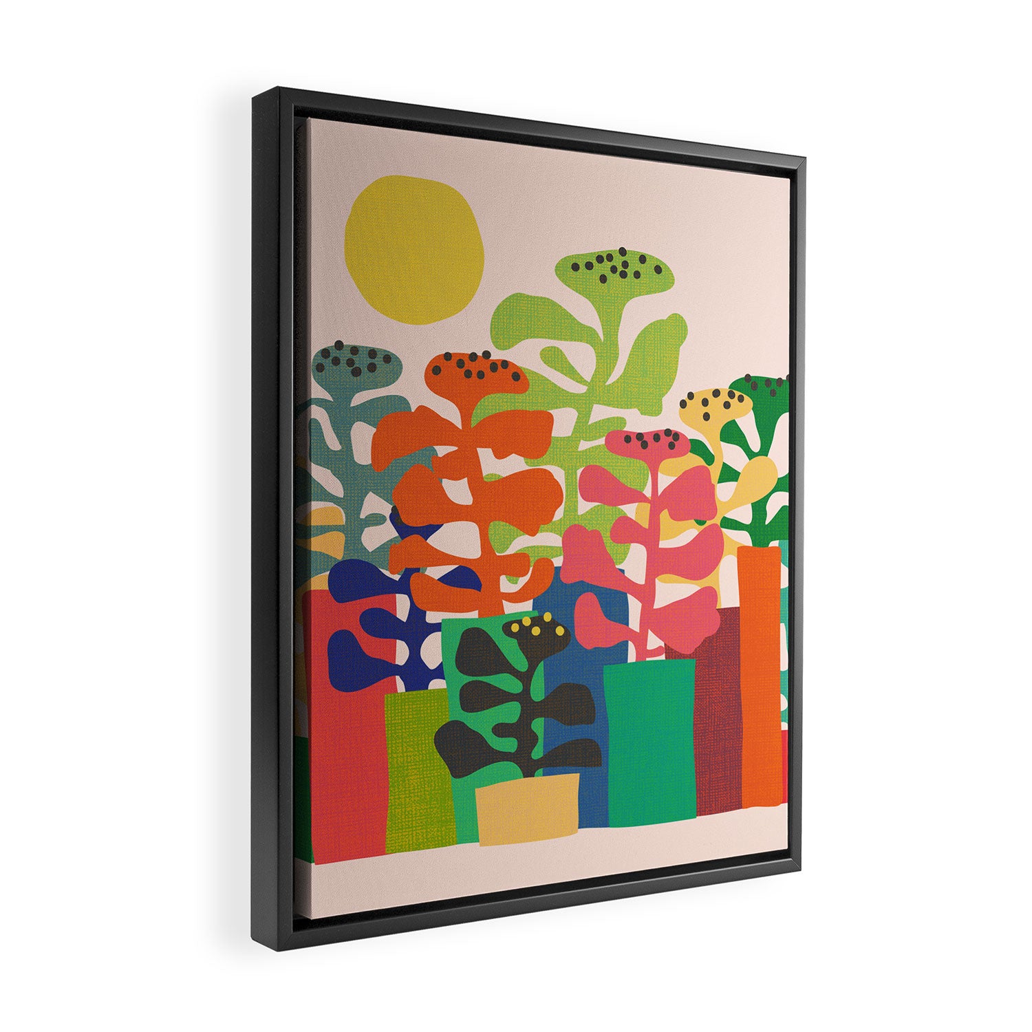 Plants market Framed Canvas Print Gallery Image 2