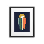 Polar bear on ice cream Framed Art Print Gallery Image 5