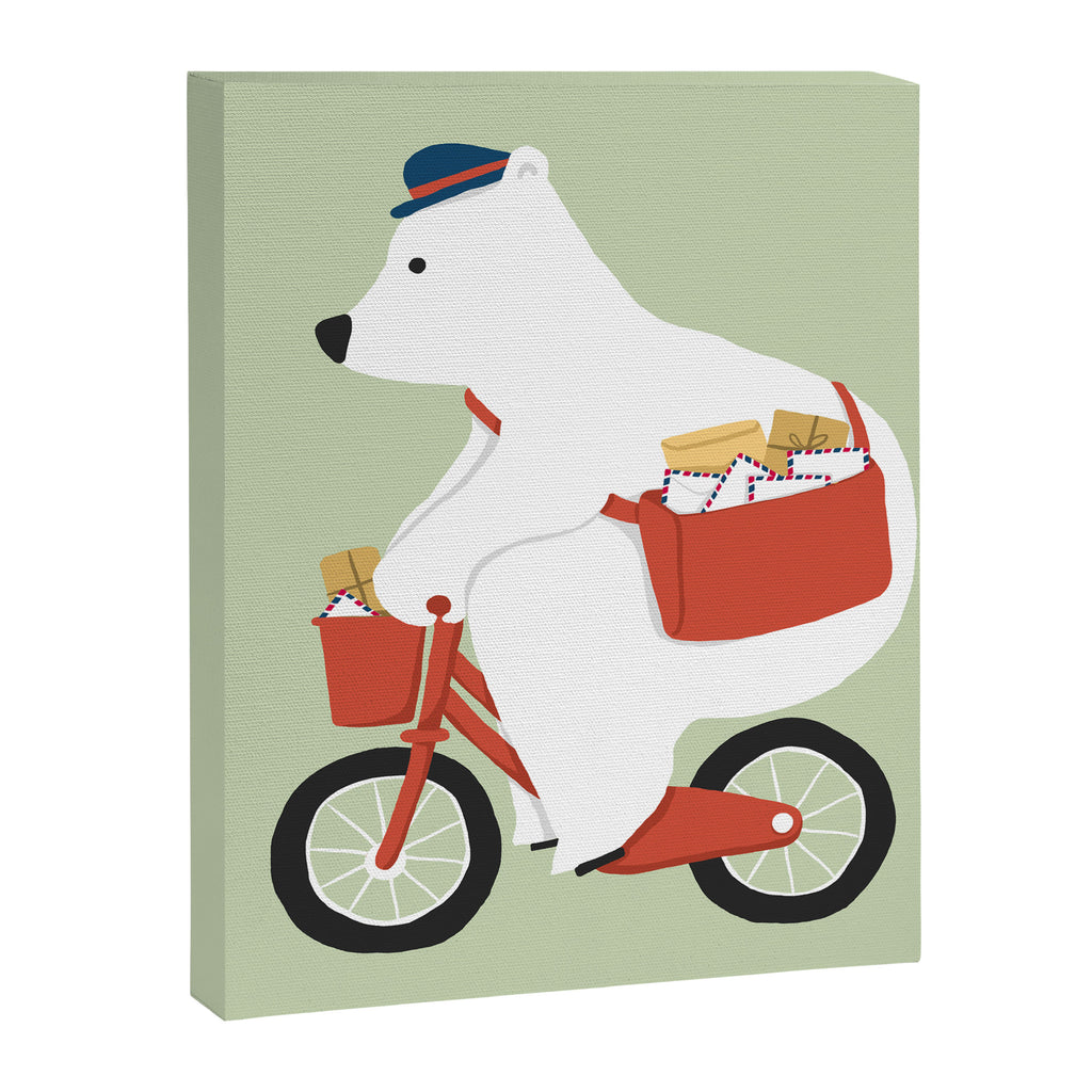 Polar bear postal express Canvas Print Gallery Image 6