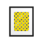 Polka Proton Yellow Framed Art Print Gallery Image 6