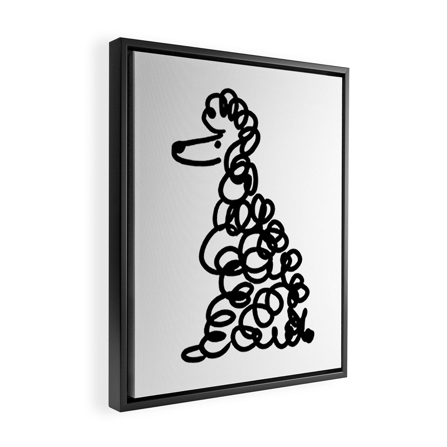 Poodle Framed Canvas Print Gallery Image 2