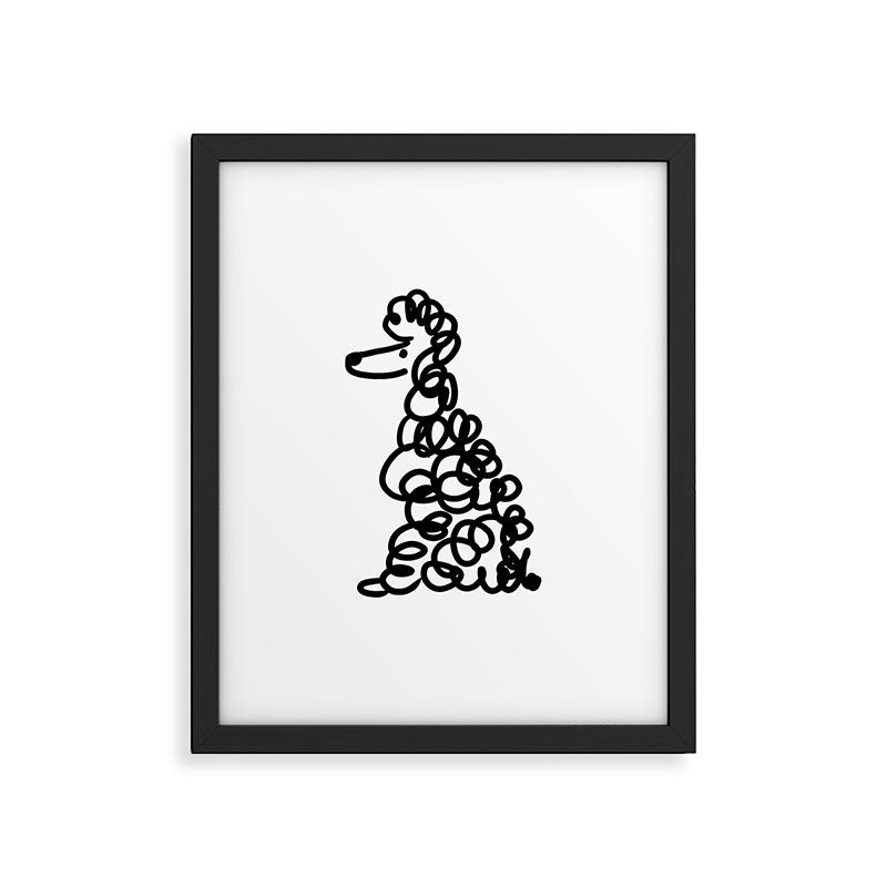 Poodle Framed Art Print Gallery Image 5
