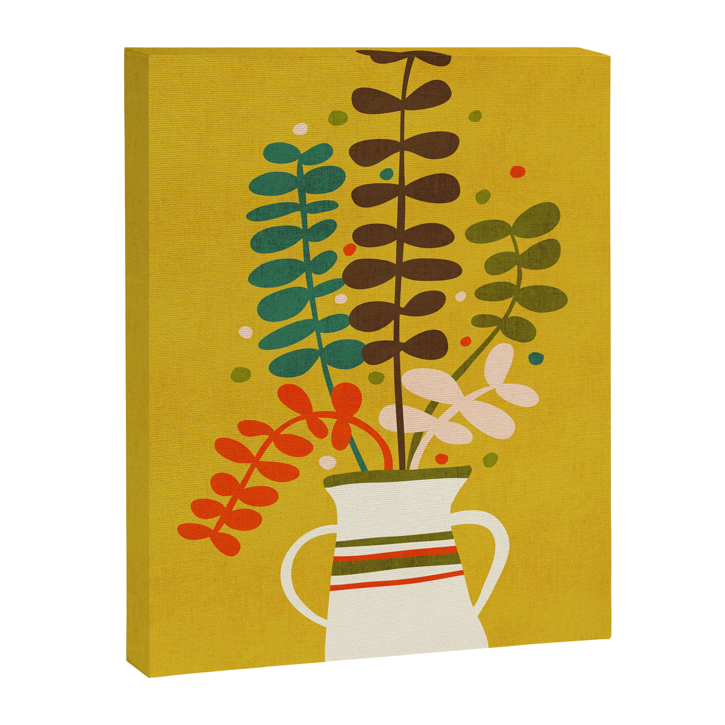 Potted Leaves Canvas Print Gallery Image 6