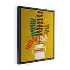 Potted Leaves Framed Canvas Print Gallery Image 2