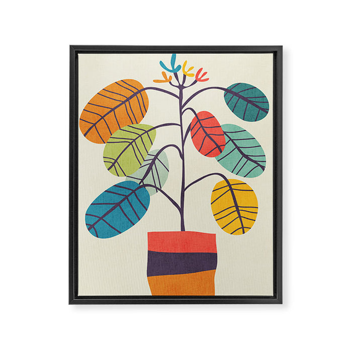 Potted plant 2 Framed Canvas Print Gallery Image 1