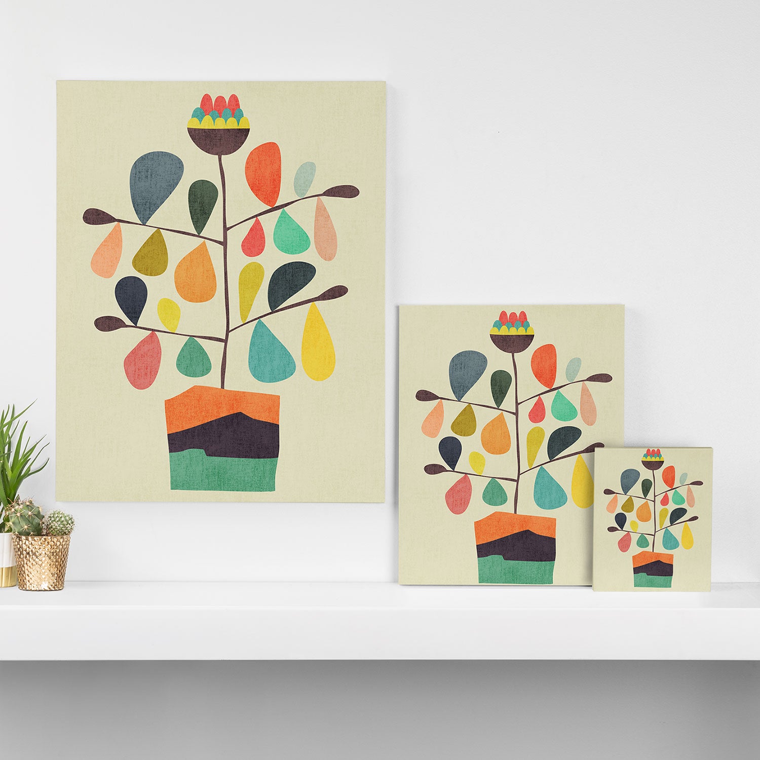 Potted Plant 4 Canvas Print Gallery Image 3