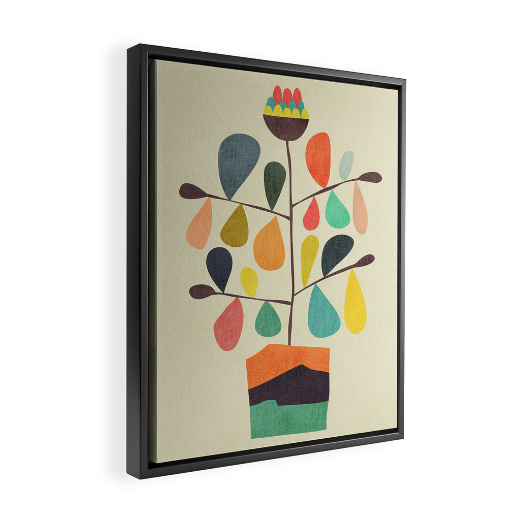 Potted Plant 4 Framed Canvas Print Gallery Image 2