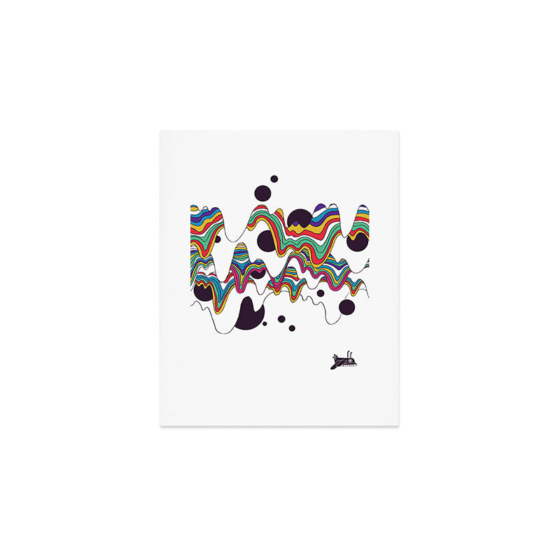 Psychedelic Planet Art Print Gallery Image 1