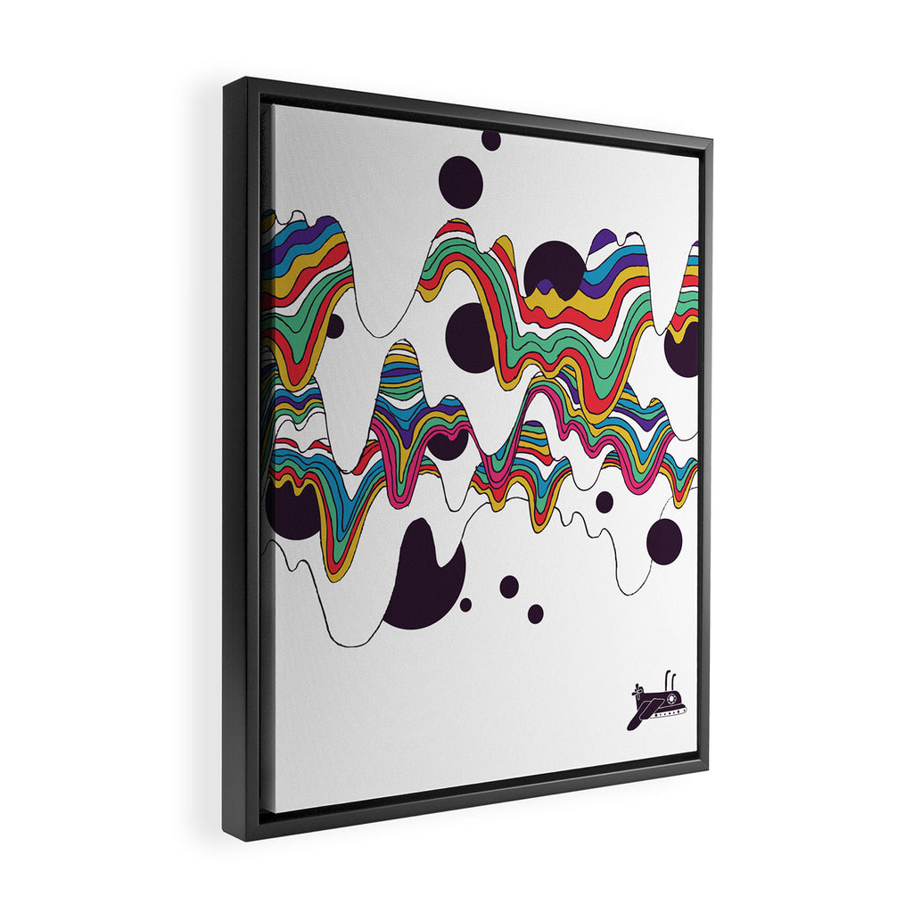 Psychedelic Planet Framed Canvas Print Gallery Image 2