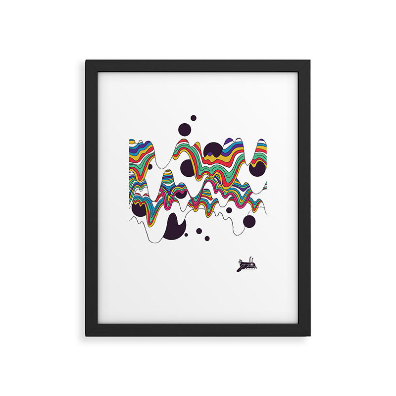 Psychedelic Planet Framed Art Print Gallery Image 4