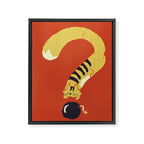 Question Mark (Curiosity Kills The Cat) Framed Canvas Print Gallery Image 6