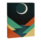 Quiet stream under crescent moon Canvas Print Gallery Image 6