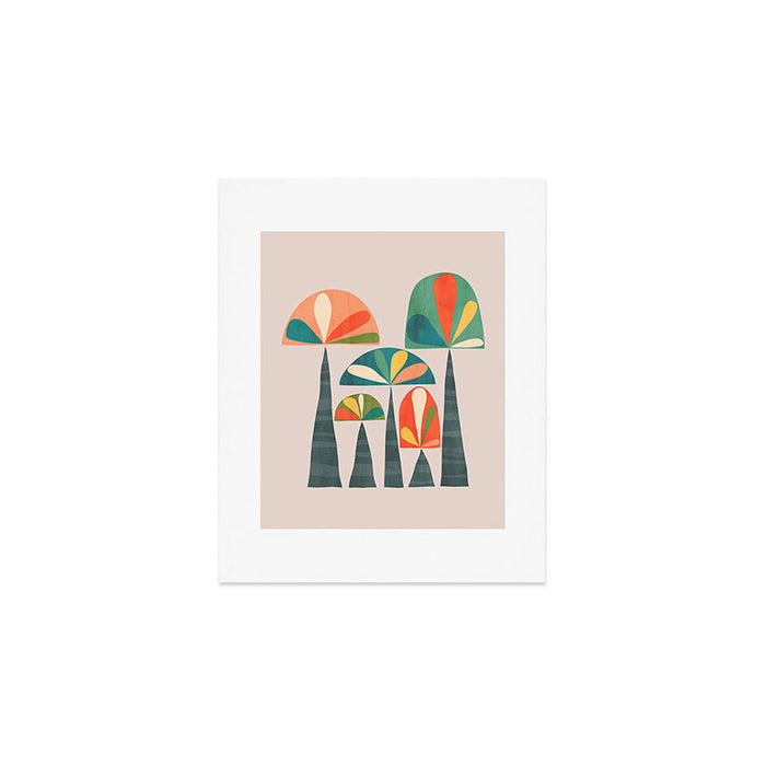 Quirky retro palm trees Art Print Gallery Image 1
