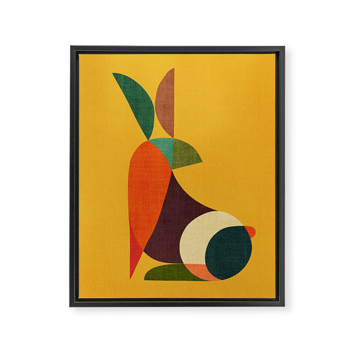 Rabbit Framed Canvas Print Gallery Image 1