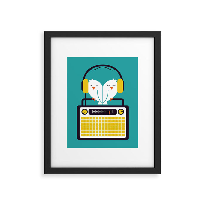 Radio Mode Love Framed Art Print Gallery Image 1
