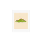 Rainbow colored dinosaur (stegosaurus) Art Print Gallery Image 1