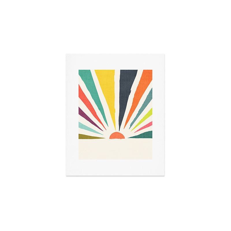 Rainbow ray Art Print Gallery Image 1