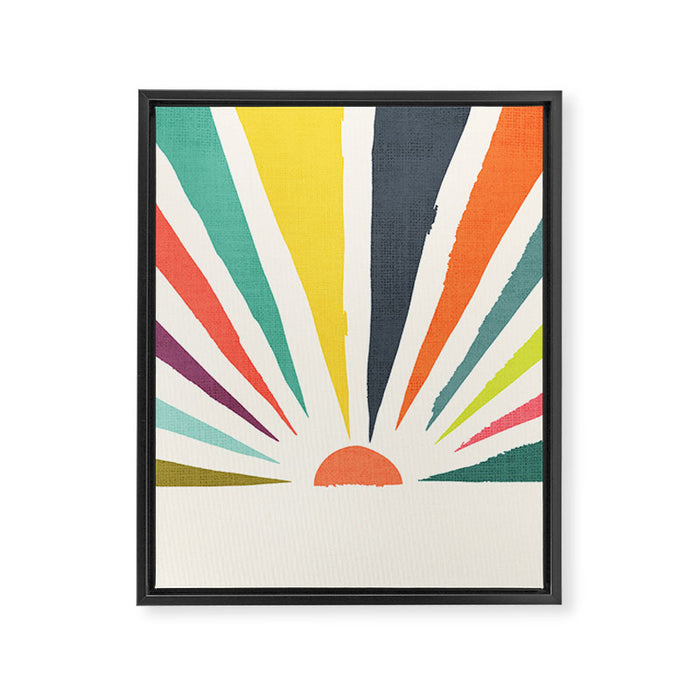Rainbow ray Framed Canvas Print Gallery Image 1