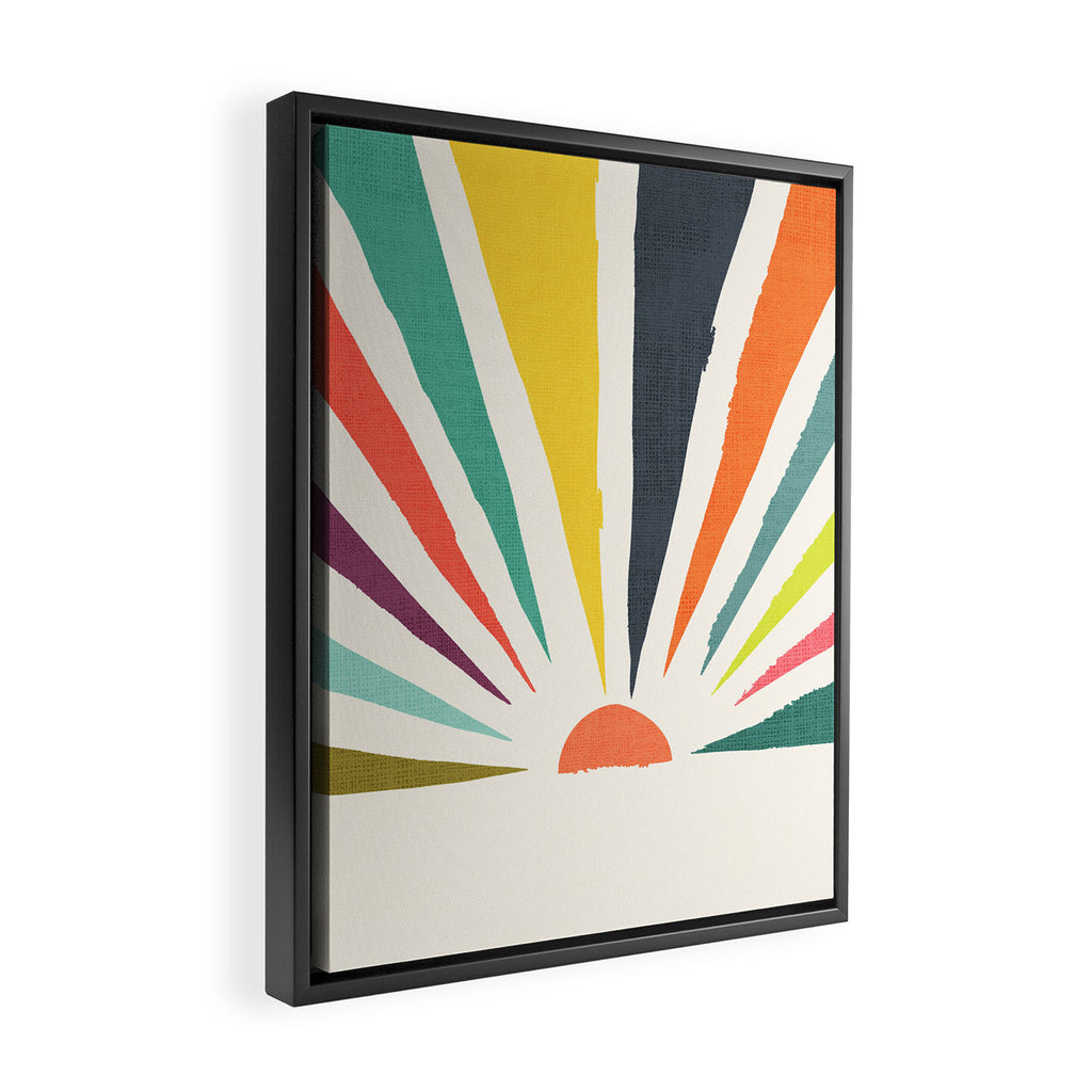 Rainbow ray Framed Canvas Print Gallery Image 2