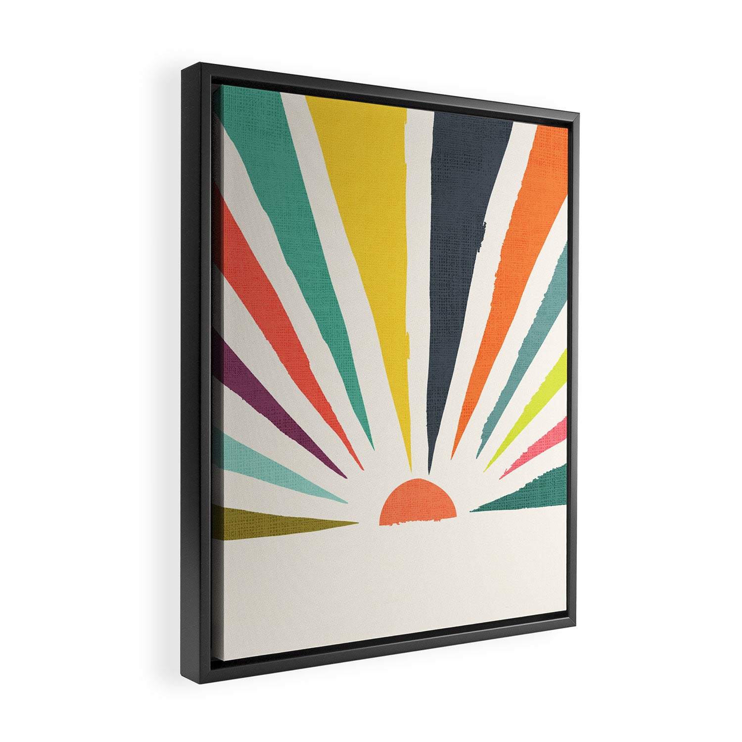 Rainbow ray Framed Canvas Print Gallery Image 2