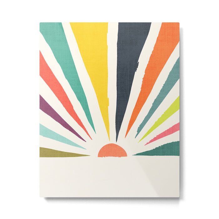 Rainbow ray Metal Print Gallery Image 1