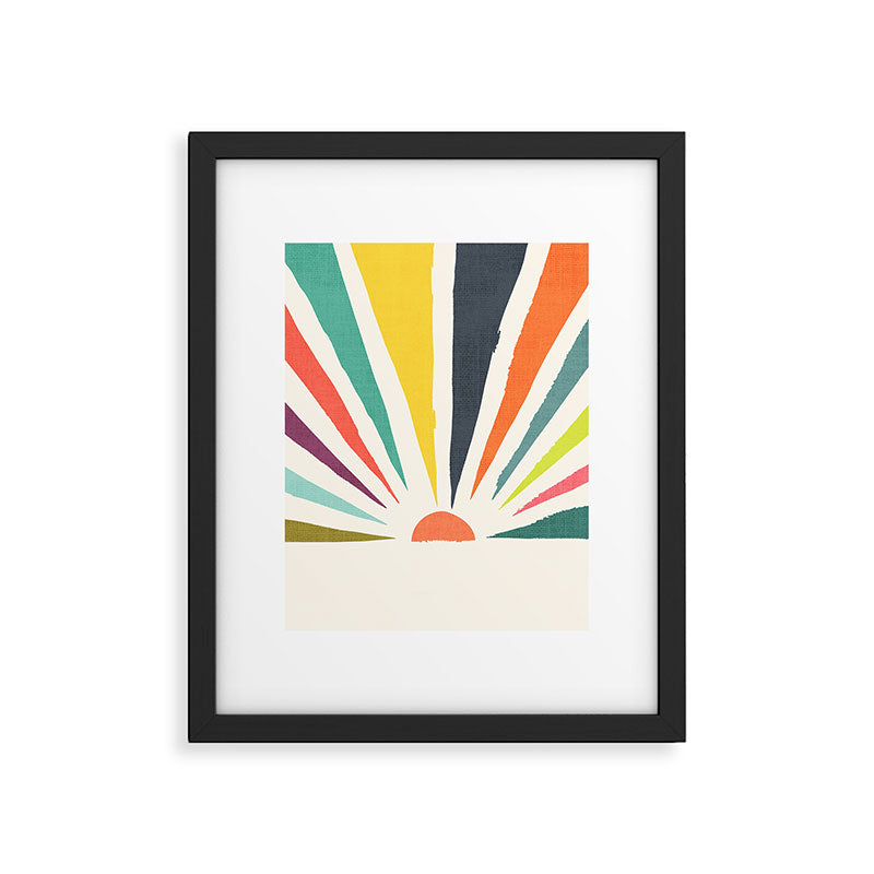 Rainbow ray Framed Art Print Gallery Image 4