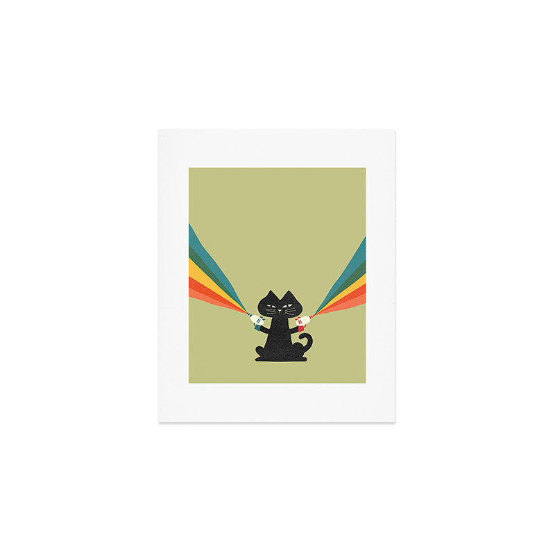 Ray gun cat Art Print Gallery Image 1